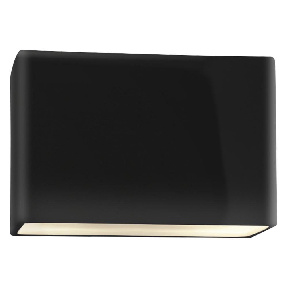 Really Big ADA Wide Rectangle LED Wall Sconce - Open Top & Bottom