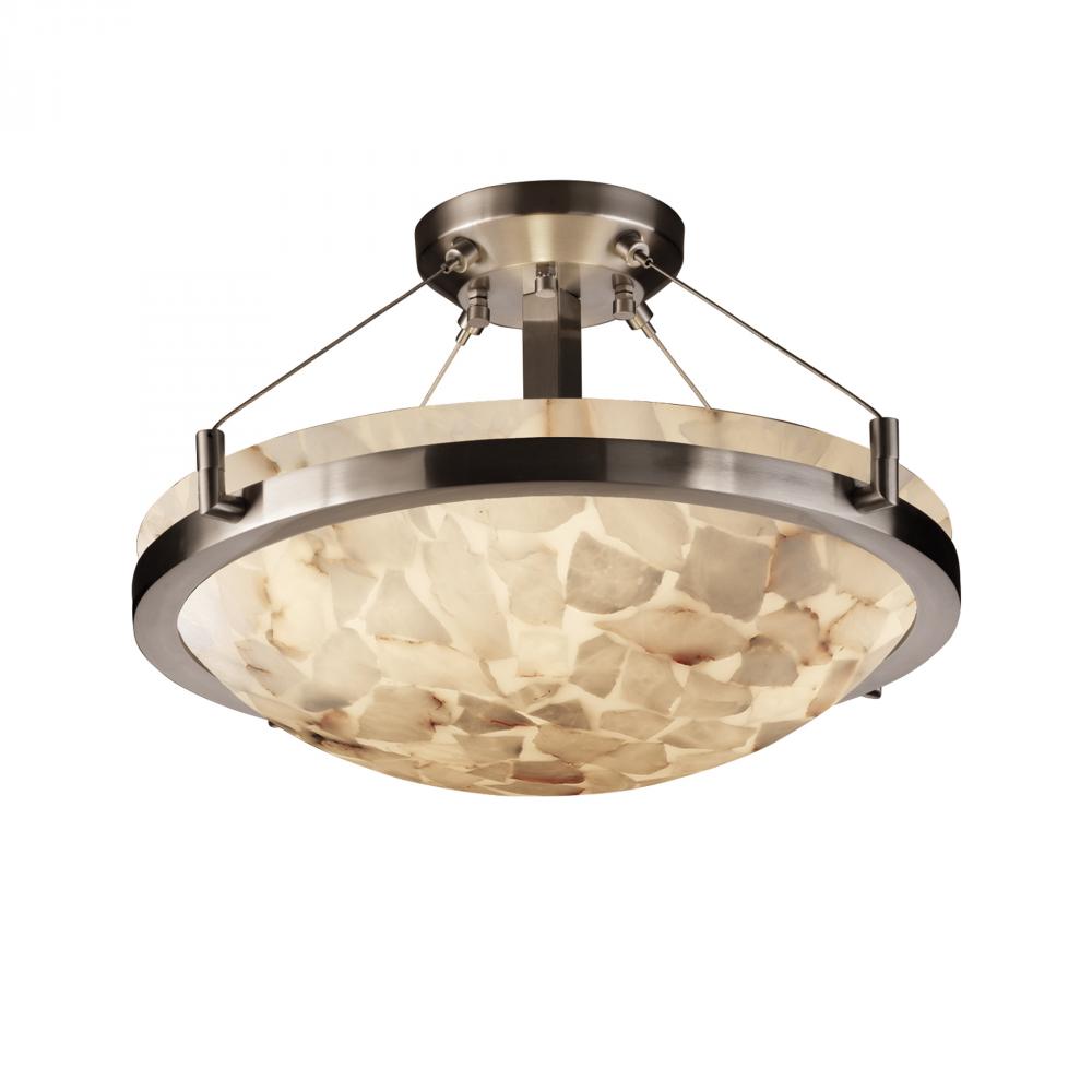 18&#34; LED Semi-Flush Bowl w/ Ring