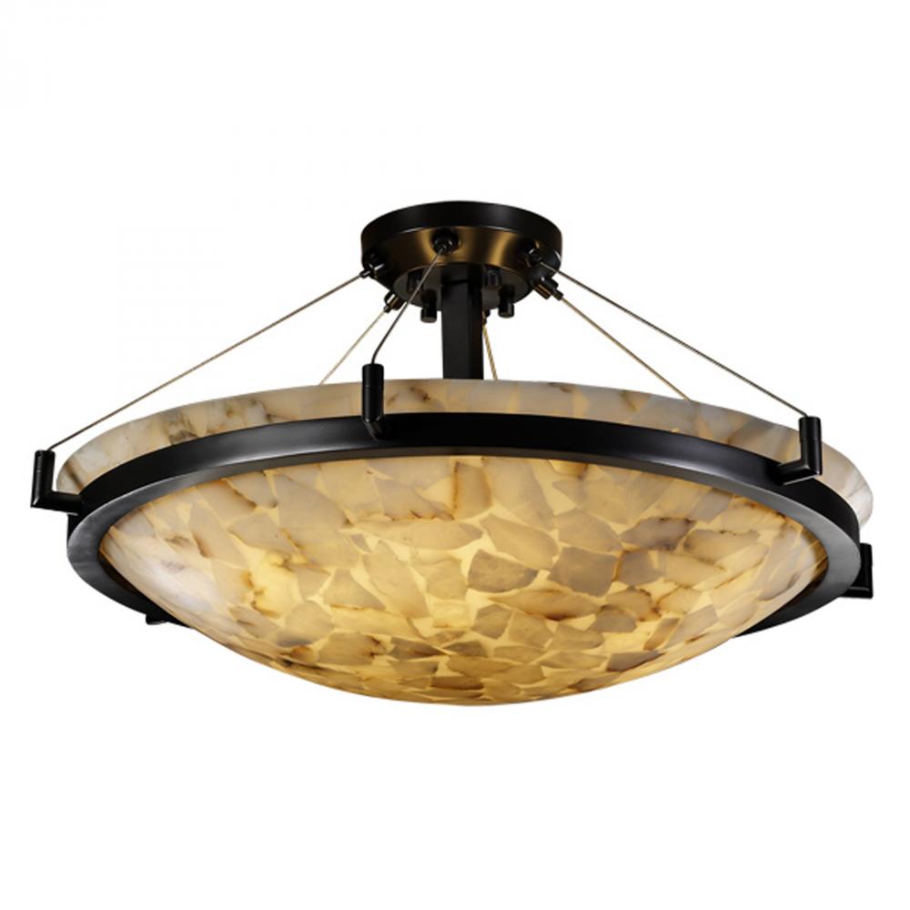 24&#34; LED Semi-Flush Bowl w/ Ring