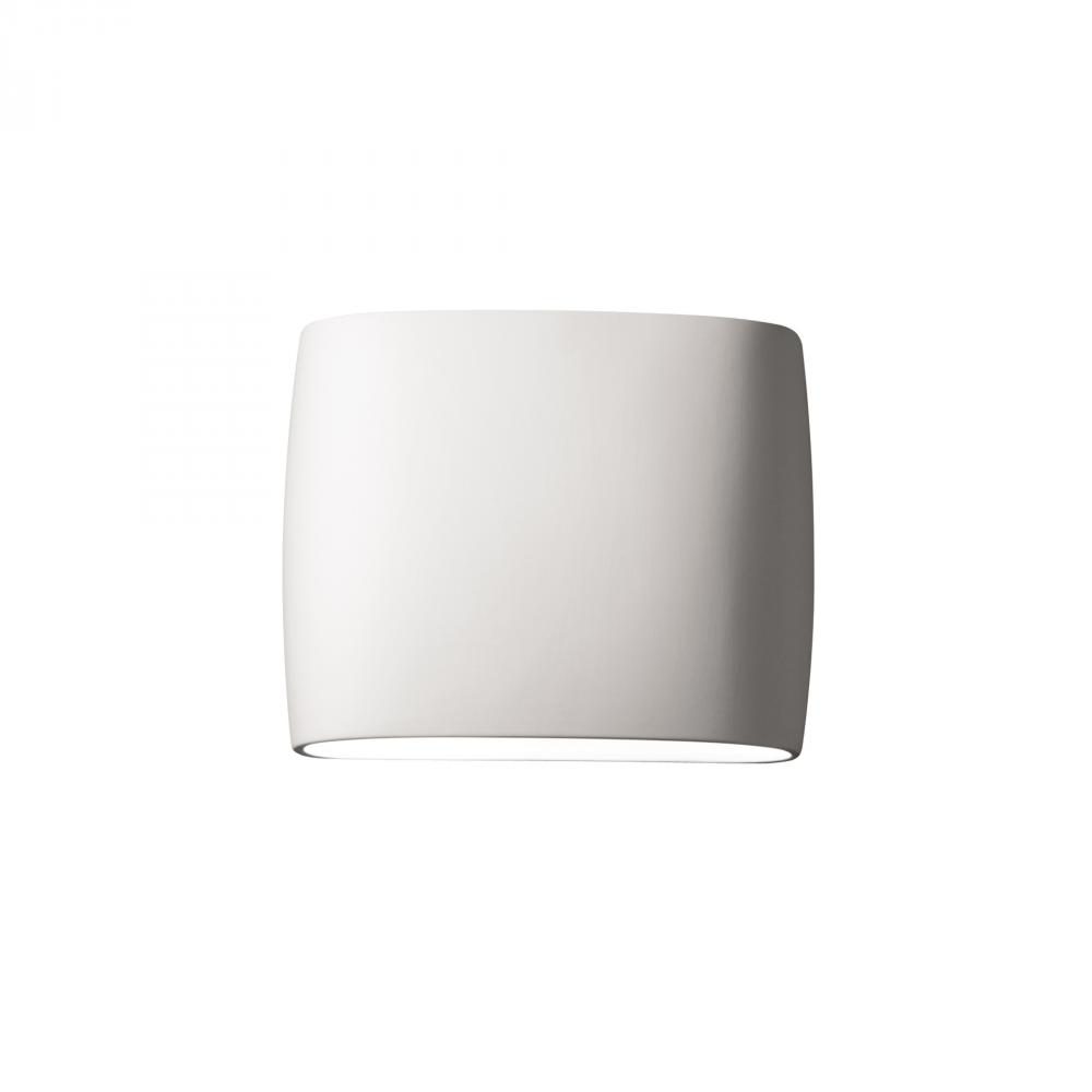 Wide ADA Oval LED Wall Sconce- Open Top & Bottom