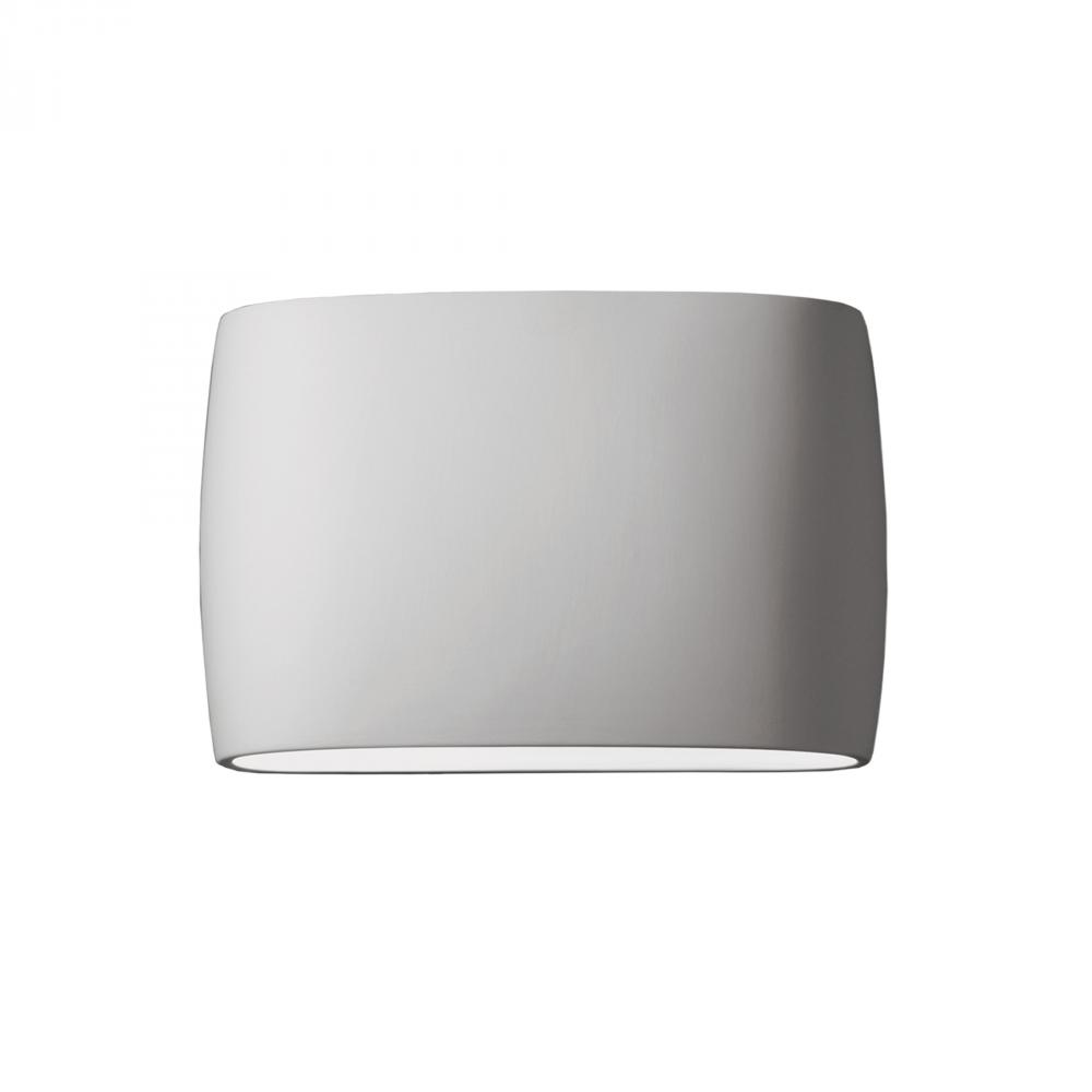 Wide ADA Large Oval LED Wall Sconce - Closed Top