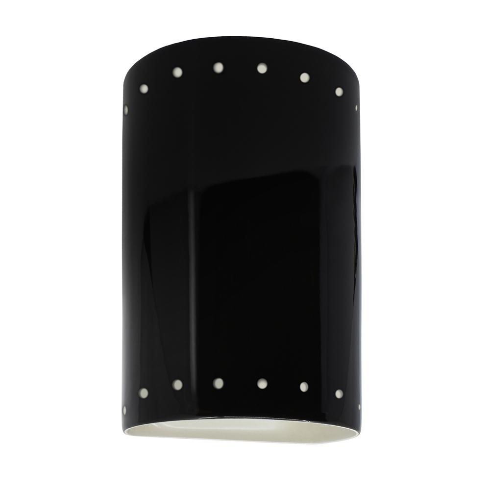 Small LED Cylinder w/ Perfs - Closed Top (Outdoor)