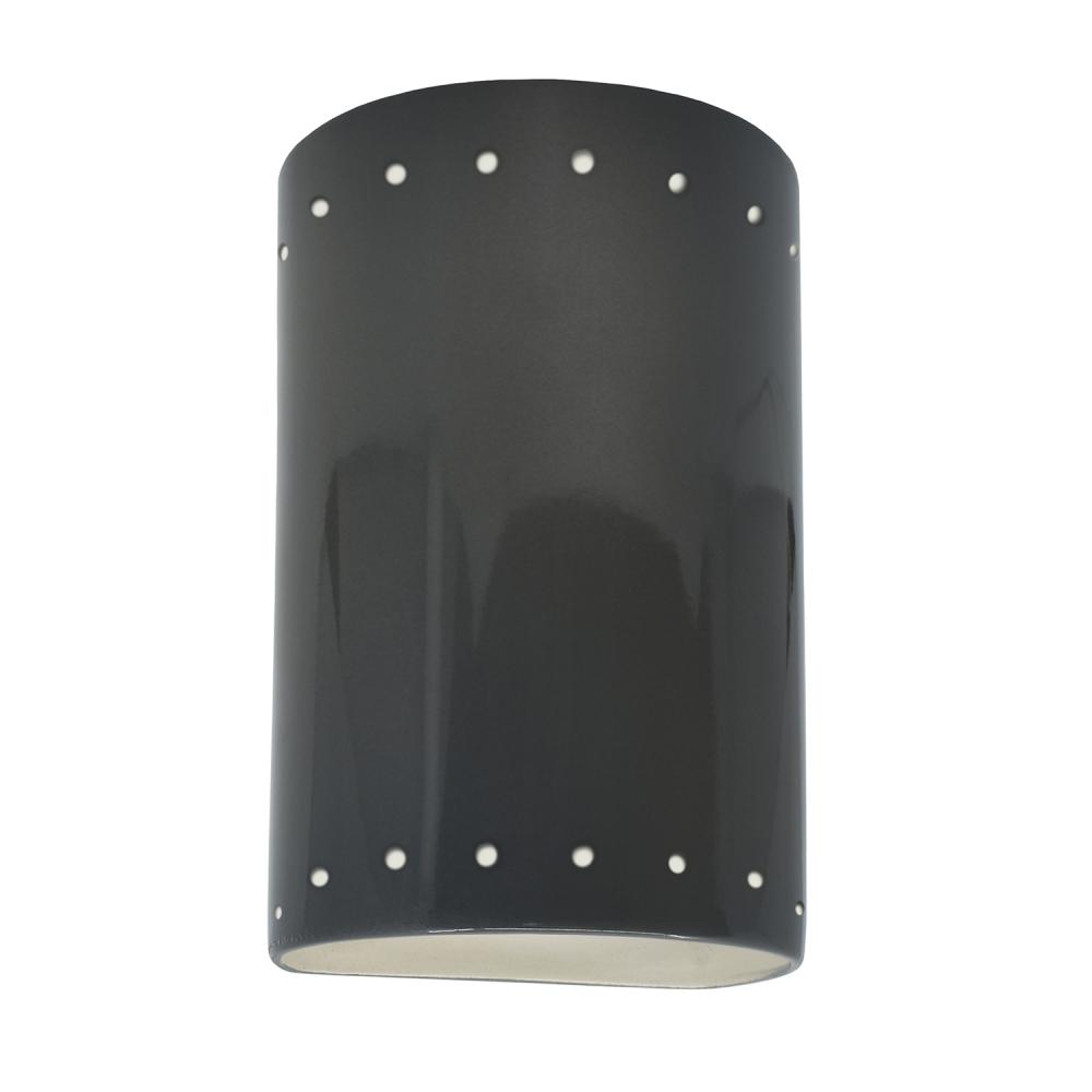 Small LED Cylinder w/ Perfs - Closed Top (Outdoor)