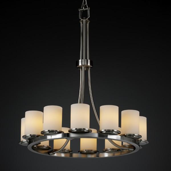 Dakota 12-Light Ring LED Chandelier (Tall)