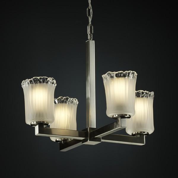 Modular 4-Light LED Chandelier