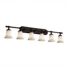 Justice Design Group ALR-8526-20-DBRZ-LED6-4200 - Tradition 6-Light LED Bath Bar