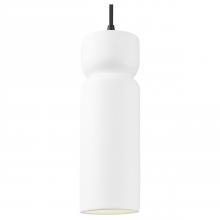  CER-6510-WHT-MBLK-BKCD-LED1-700 - Tall Hourglass LED Pendant