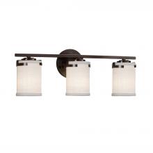 Justice Design Group FAB-8453-10-WHTE-DBRZ-LED3-2100 - Atlas 3-Light LED Bath Bar