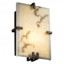 Justice Design Group FAL-5551-DBRZ - Clips Rectangle Wall Sconce (ADA)