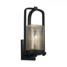 Justice Design Group FSN-7581W-10-MROR-MBLK-LED1-700 - Atlantic Small Outdoor LED Wall Sconce