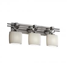 Justice Design Group POR-8503-30-PLET-DBRZ - Argyle 3-Light Bath Bar