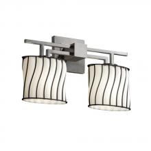 Justice Design Group WGL-8702-10-SWCB-CROM - Aero 2-Light Bath Bar