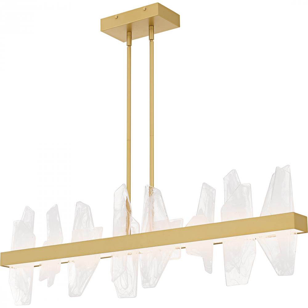 Aurelia Soft Gold Linear Chandelier