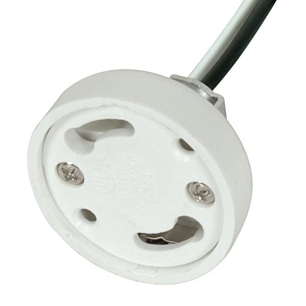 CFL Self Ballast For GU24; 60&#34; 18 AWM 105C Leads; U-Channel; 1/8 IP Hickey; 1-1/4&#34; Height