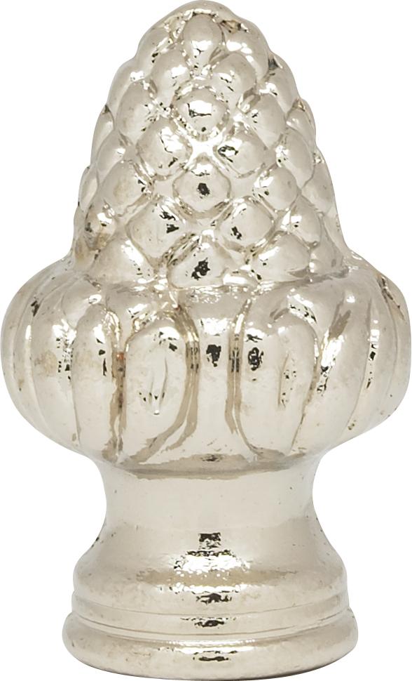 Acorn Finial; 1-1/2&#34; Height; 1/8 IP; Polished Chrome Finish