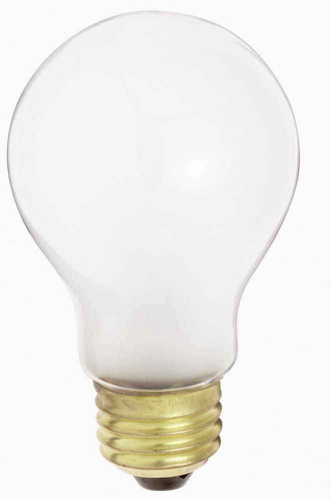 40 Watt A19 Incandescent; Frost; 1500 Average rated hours; 340 Lumens; Medium base; 120 Volt;