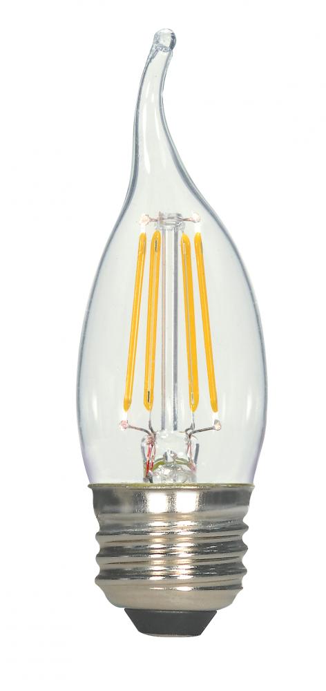 Discontinued - 4.5 Watt CA11 LED; Clear; Medium base; 2700K; 450 Lumens; 120 Volt