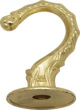 Satco Products Inc. 90/440 - Die Cast Large Swag Hook; Brass Plated Finish; Kit Contains 1 Hook And Hardware; 10lbs Max