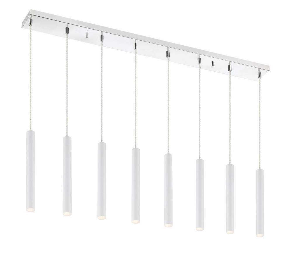 8 Light Linear Chandelier