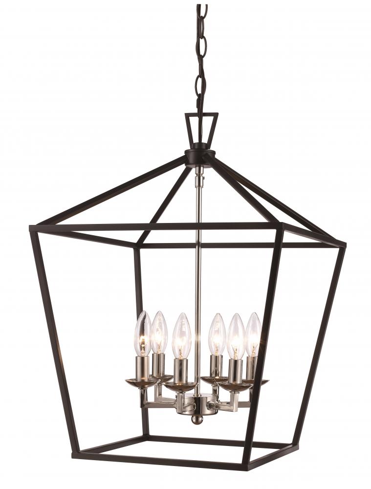 Lacey 16&#34; Pendant Style Cage Chandelier