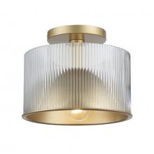 Trans Globe 16242 AG - 2 - Light Quartz Serenade Semi-Flush Mount