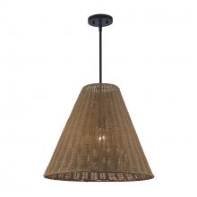 Trans Globe PND-2244 BK - Harmony 1 - Light Woven Pendant