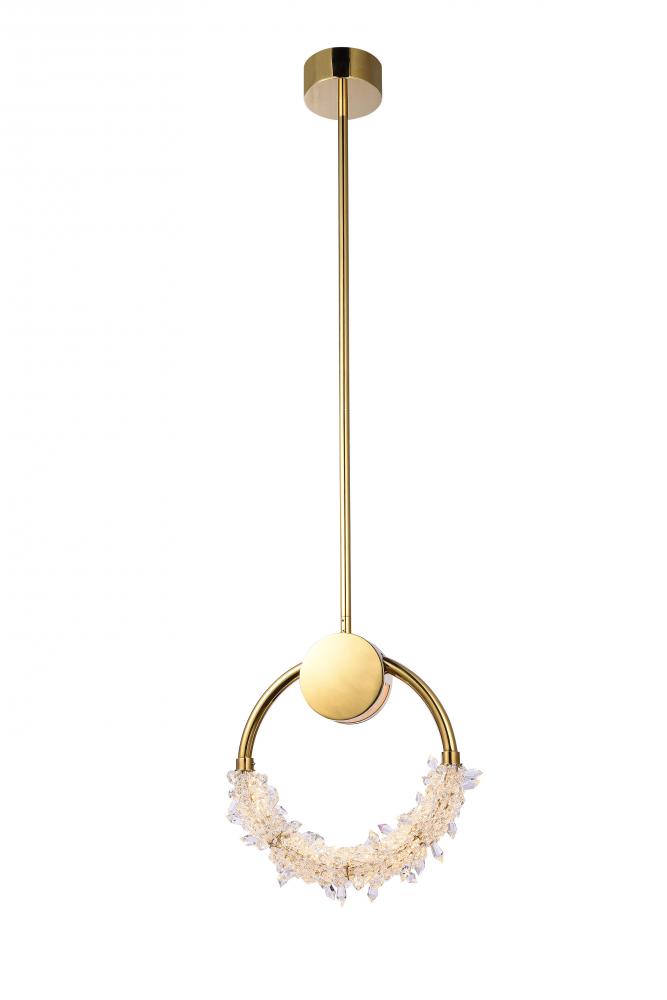 LED Single Pendant Lighting Gold