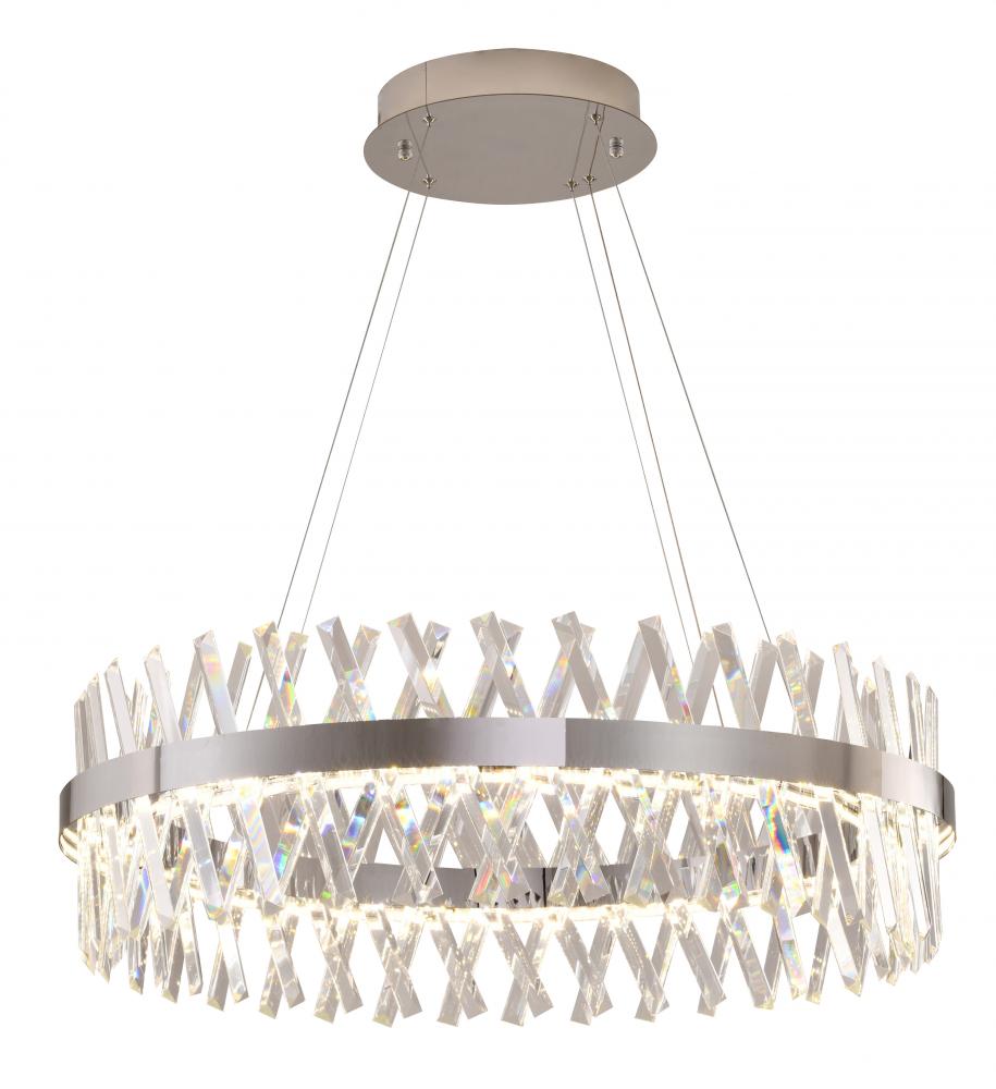 LED Chandelier Metal & Crystal