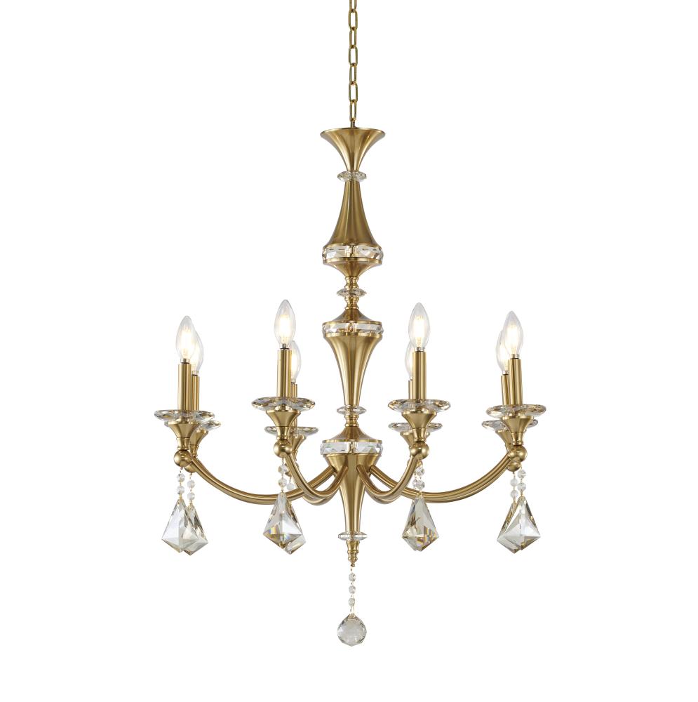 Chandelier Satin Brass