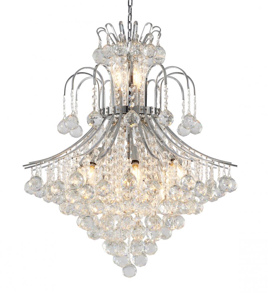 Chandelier  Metal & Crystal