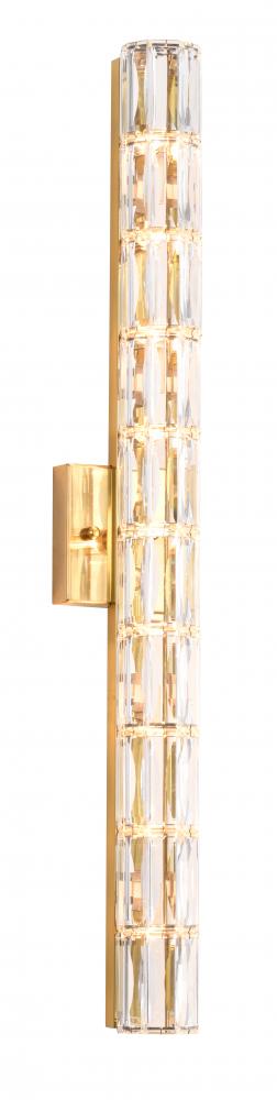 Wall Sconce Metal & Crystal