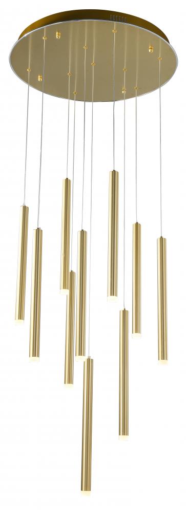 LED Chandelier Gold