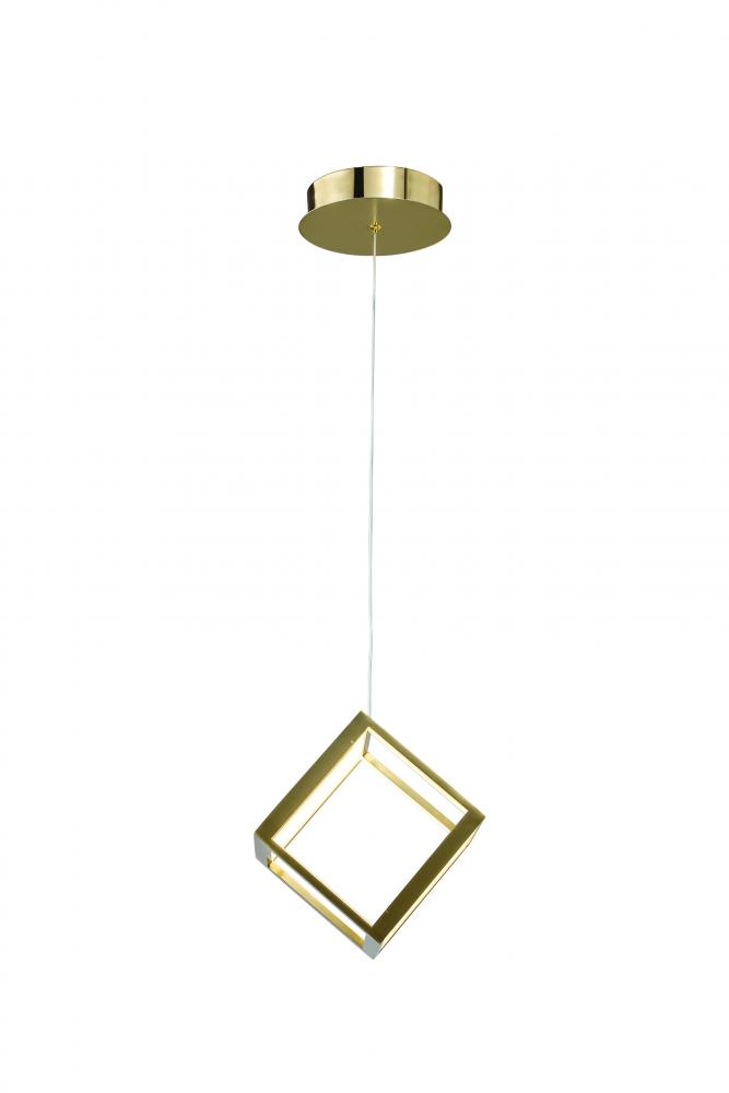 LED Single Pendant Lighting Gold