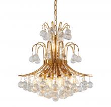 Bethel International BET03C19BR - Chandelier Metal & Crystal