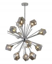 Bethel International DU172C33CH - Chandelier Metal & Glass