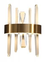 Bethel International FT73W12G - LED Wall Sconce Stainless Steel & Crystal