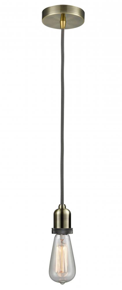Whitney - 1 Light - 2 inch - Antique Brass - Cord hung - Mini Pendant