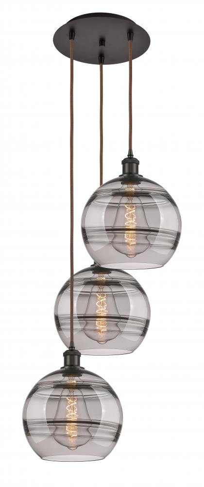 Rochester - 3 Light - 17 inch - Oil Rubbed Bronze - Cord hung - Multi Pendant