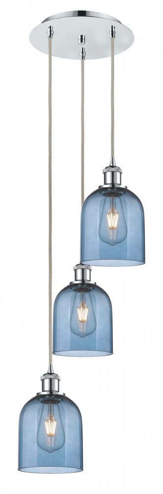 Bella - 3 Light - 12 inch - Polished Chrome - Cord hung - Multi Pendant