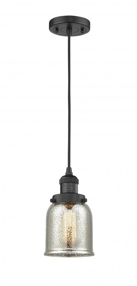 Bell - 1 Light - 5 inch - Matte Black - Cord hung - Mini Pendant