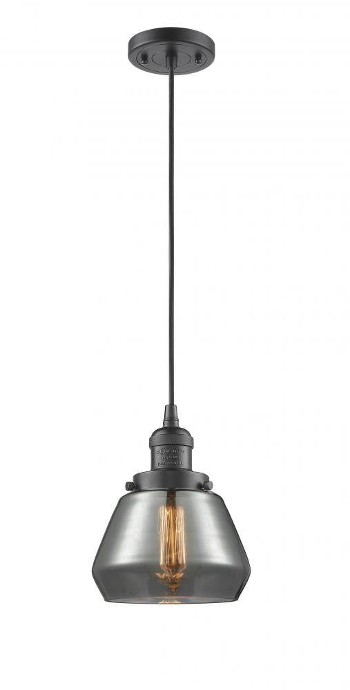 Fulton - 1 Light - 7 inch - Oil Rubbed Bronze - Cord hung - Mini Pendant