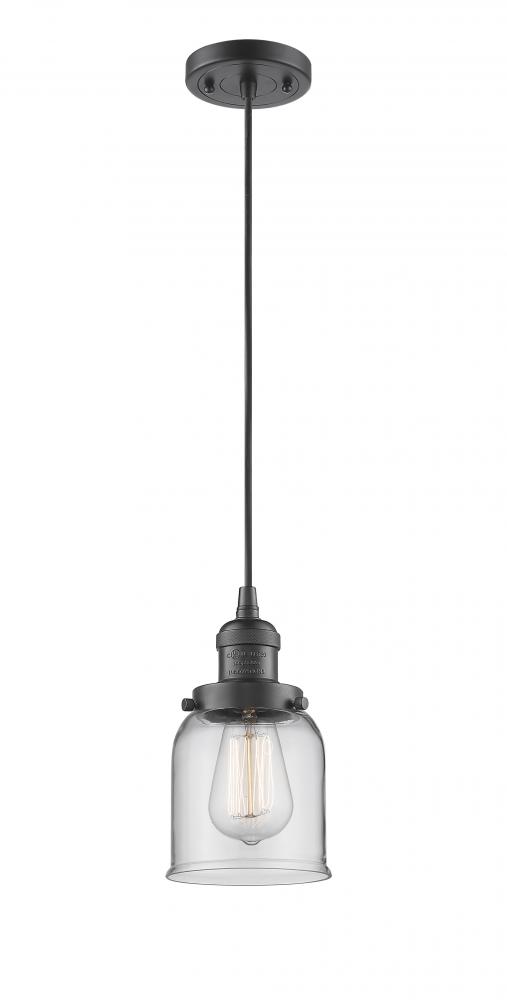 Bell - 1 Light - 5 inch - Oil Rubbed Bronze - Cord hung - Mini Pendant