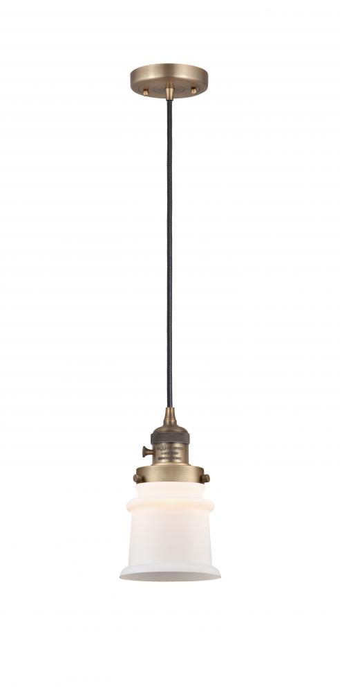 Canton - 1 Light - 5 inch - Brushed Brass - Cord hung - Mini Pendant