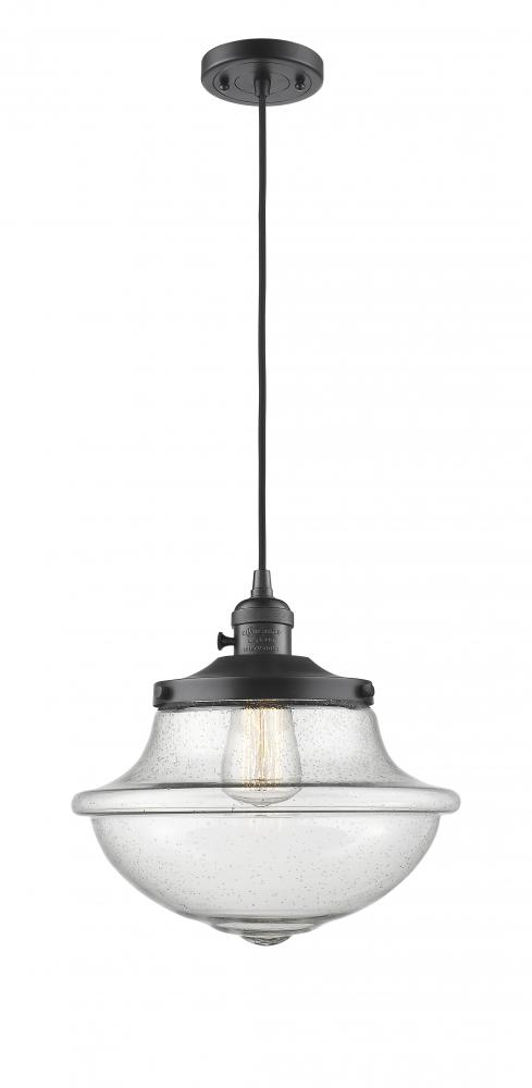 Oxford - 1 Light - 12 inch - Oil Rubbed Bronze - Cord hung - Mini Pendant