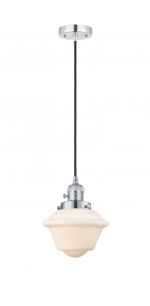 Oxford - 1 Light - 7 inch - Polished Chrome - Cord hung - Mini Pendant