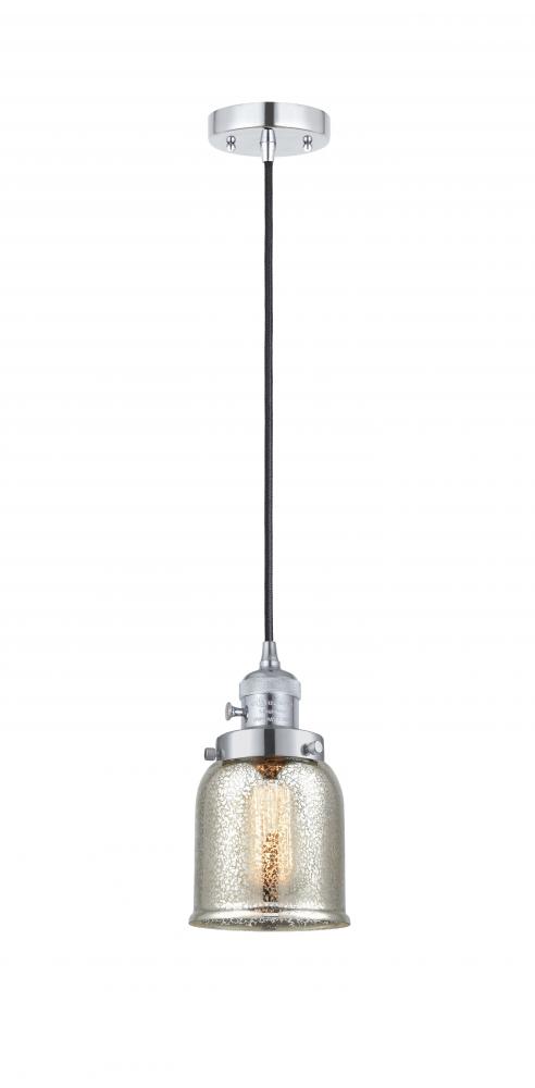 Bell - 1 Light - 5 inch - Polished Chrome - Cord hung - Mini Pendant