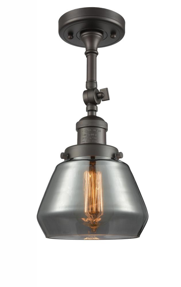 Fulton - 1 Light - 7 inch - Oil Rubbed Bronze - Semi-Flush Mount