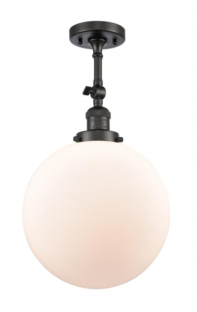 Beacon - 1 Light - 12 inch - Oil Rubbed Bronze - Semi-Flush Mount