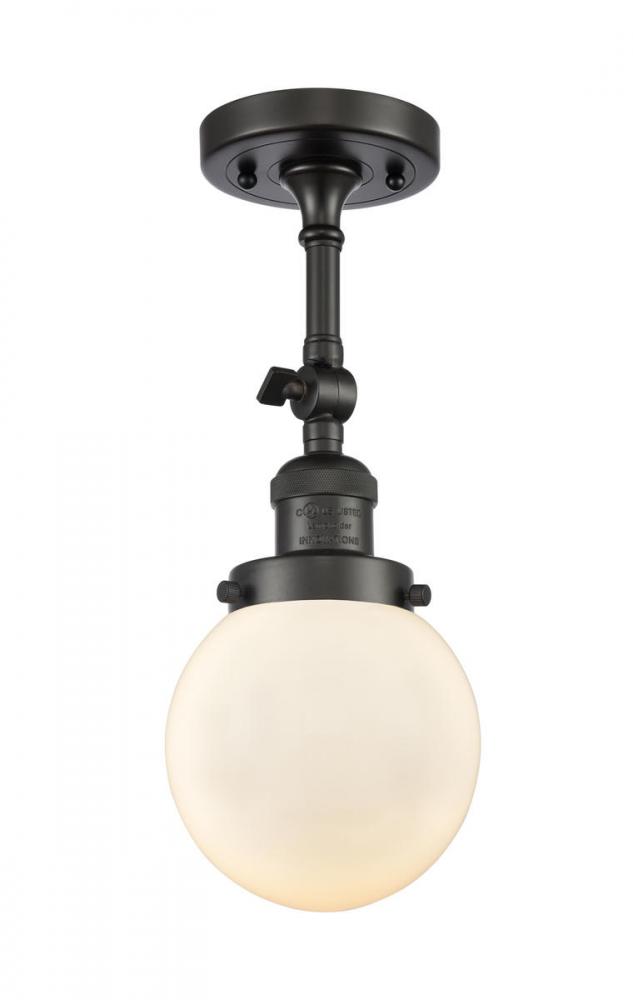 Beacon - 1 Light - 6 inch - Oil Rubbed Bronze - Semi-Flush Mount