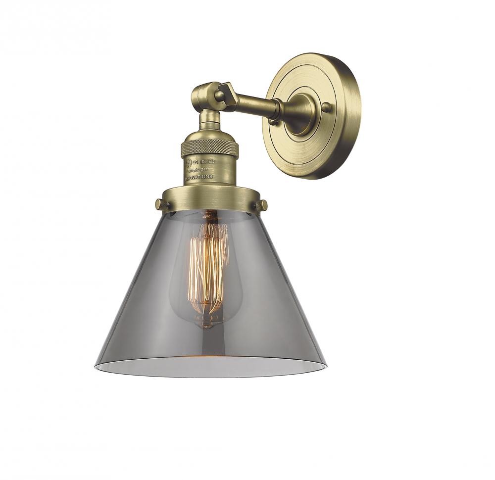 Cone - 1 Light - 8 inch - Antique Brass - Sconce